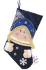 Сувенир новогодний Рождественский сапог 48см (С Снегурочка син.)