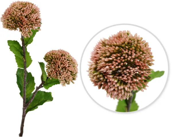 Цветок декоративный Трахелиум Размер: 10х6х44см (Цвет: розовый)