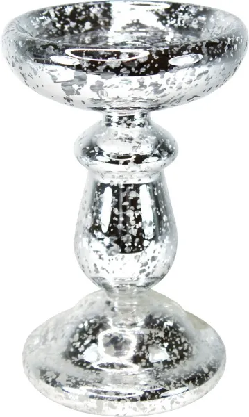 Подсвечник Винтаж d10,5х24см серебро