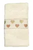 Полотенце махровое Сердечки, размер 70х140см NataM вес 351 г, плотность 360 г/м2