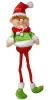 Сувенир новогодний Эльф длинные ноги 33см (В красн.)