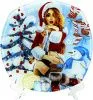 Блюдо 25см ("Новогодняя красавица")