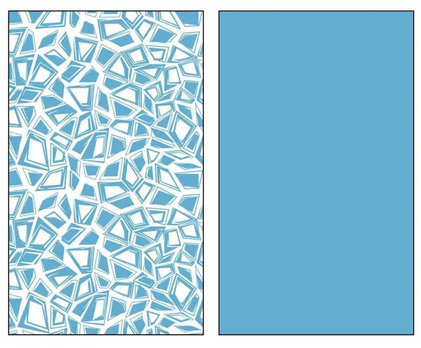 Набор салфеток столовых Геометрия 38х63см 2шт (цвет: голубой)
