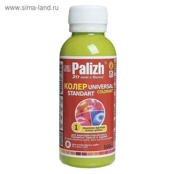 паста колеровочная palizh стандарт 100мл купить