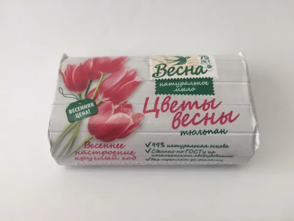 Мыло туалетное 90гр. Цветы весны