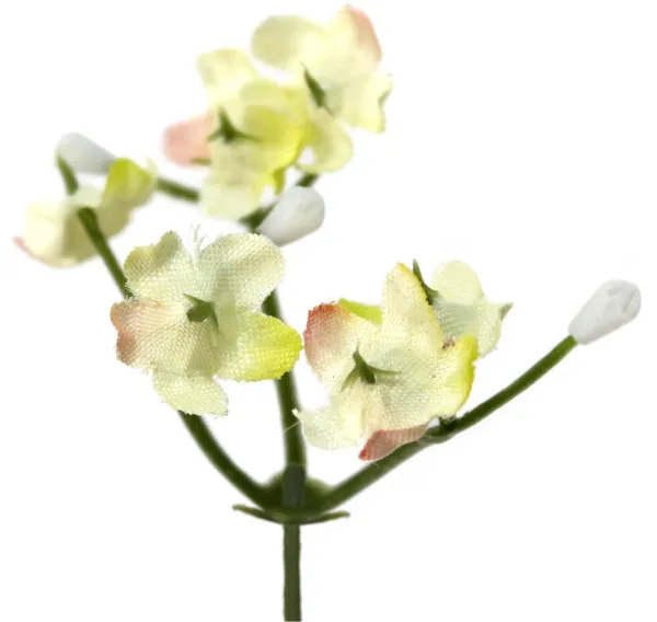 Белая декоративная гипсофила из ткани 58см для букетов