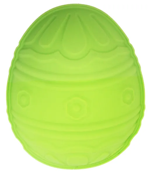Форма для выпечки ATMIKA Пасхальное яйцо силиконовая (зел.)
