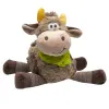 Игрушка мягкая Бык в платке лежит 9х22х19см (Цвет: коричневый.)