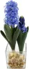 Цветы декоративные Гиацинты в вазе Размер: 13х10х27см Цвет: синий