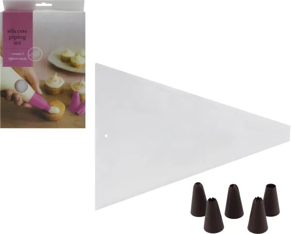 мешок кондитерский силиконовый, 5шт, размер 29см