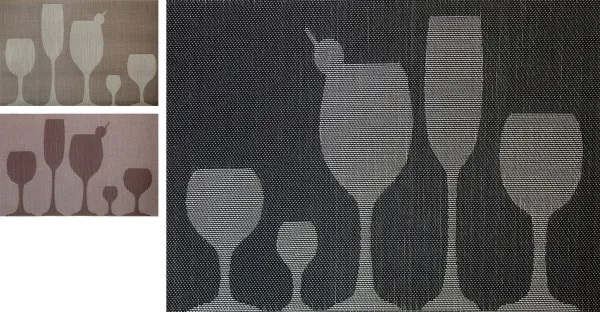 Салфетка виниловая 450х300мм (Фужеры 490 (75) // IB01)