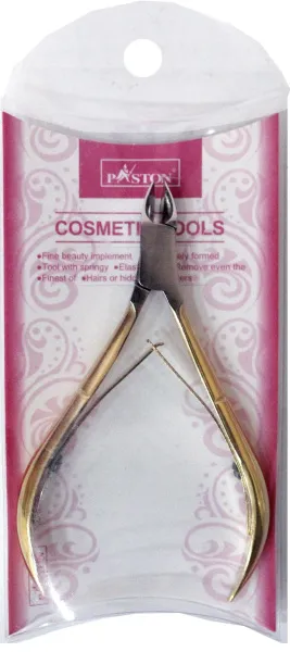 Кусачки для ногтей PASTON золотистая ручка