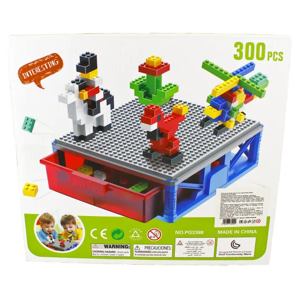 Конструктор 300 элементов 22,4х24,5х14,8 см.