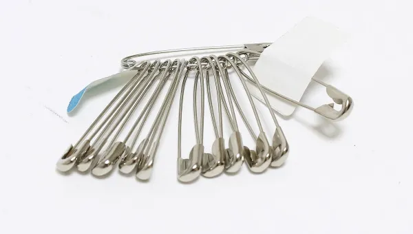 Булавки английские 12шт 45мм 