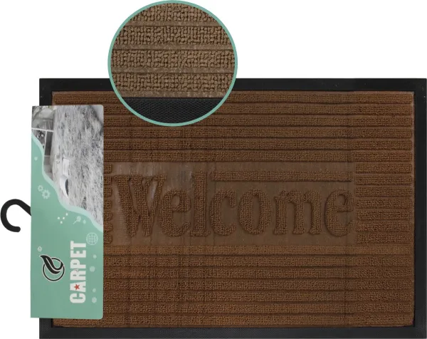 Коврик влаговпитывающий Welcome 40х60см (Цвет: светло-коричневый)