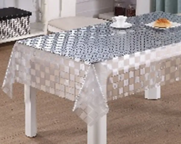 Прозрачная клеенка из пвх натам 137см в рулоне 20м с рисунком