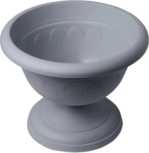 Вазон Колывань низкий 5.3л d300мм (серый)