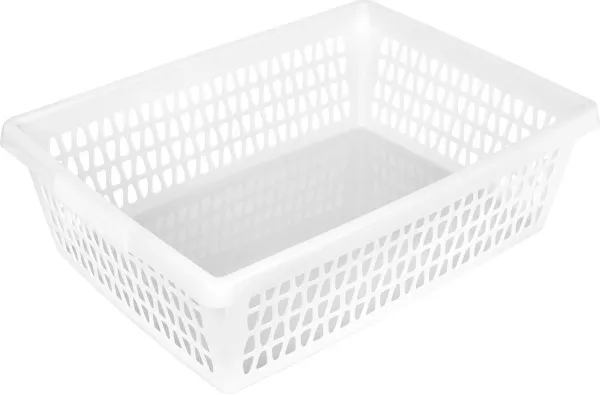 Корзина для хранения ВЕЛЕТТА прямоугольная (белый)