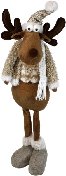 Игрушка мягкая Олень стоит Цвет: бежевый Размер: 20х15х61см