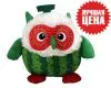 Игрушка мягкая ЗАБАВНЫЕ ФРУКТЫ Сова 20см (Цвет: зеленый)