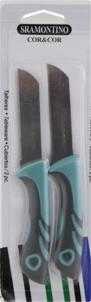 нож, 160мм, 7,5см, двухцветная ручка, металл/пластик