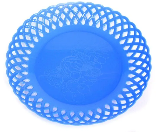 Блюдо д/фруктов d33.5см. арт. TD-262B (голуб.)