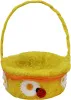 Корзинка пасхальная Божья коровка 14х23см круглая, с ручкой (В Цвет: желтый)