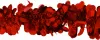 Мишура d9.5х180см Лепестки  (Цвет: красный)