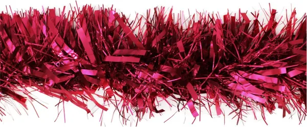 Мишура d15х180см Пушистая (Цвет: красный)