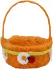 Корзинка пасхальная Божья коровка 14х23см круглая, с ручкой (С Цвет: оранжевый)