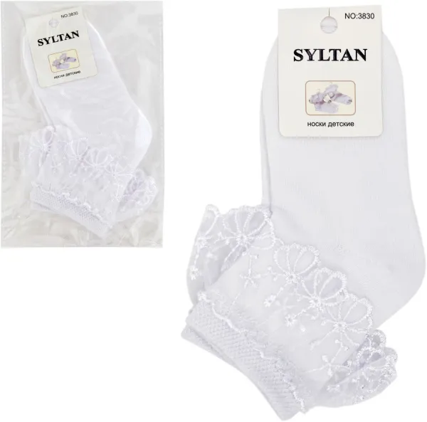 Носки детские для девочки Кружево Цвет в ассортименте (р.1/2)