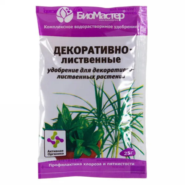 Подкормка БиоМастер 25г (Декор.листв.)