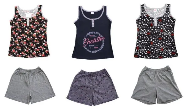 Комплект женский майка+шорты (р.48)