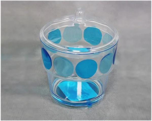 Банка 450мл 125х100х100мл с крышкой (гол. // PN1047D-PS)