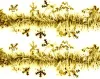 Мишура d7х180см Снежинки (Цвет: золото)