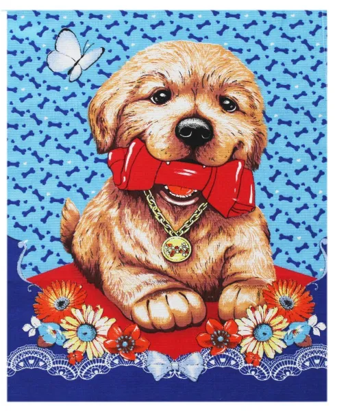 Полотенце кухонное Новый Год 45х60см вафельное 