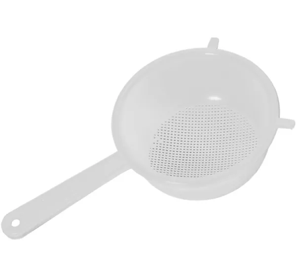 Дуршлаг d200мм с ручкой   (белый ротанг)