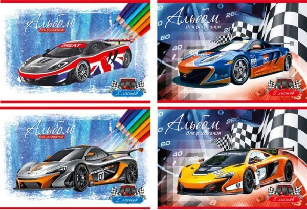 Альбом для рисования 8л А4 BG (Ассорти "Н" // 0550/3679)