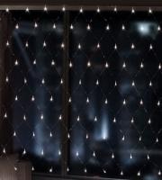 Гирлянда-сетка светодиодная с контролером 150х150см 120 ламп теплый белый