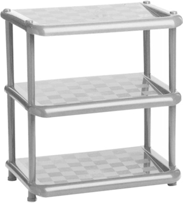 Этажерка УНИВЕРСАЛ обувная (металлик)