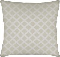 Подушка декоративная 45х45см односторонняя Ромб, бархат Цвет: молочный