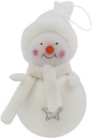 Украшение новогоднее Снеговик со звездой Размер в упаковке: 60х60х120мм Цвет: Белый