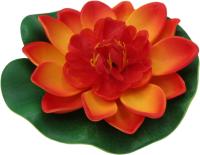 Растение водоплавающее Кувшинка d10см оранжевая