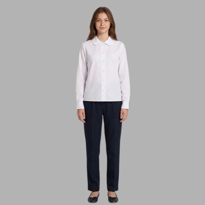 Блузка для девочки (школа) (р.122 белый)
