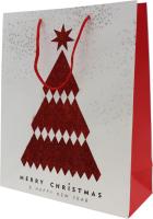 Пакет подарочный 26х32х10.5см Merry Cristmas