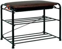 Подставка для обуви Альфа 23 с сиденьем черный