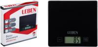 Весы кухонные LEBEN до 5кг электронные стекло