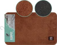Коврик для ванной 50х80 цвет: коричневый