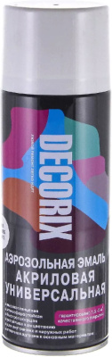 Эмаль DECORIX 520мл аэрозольная универсальная  (белый глянц. // 0101-21 DX)