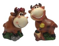 Копилка Забавная корова размер 8.5х8.2х4.8 / 9.2х7.6х5.3 см